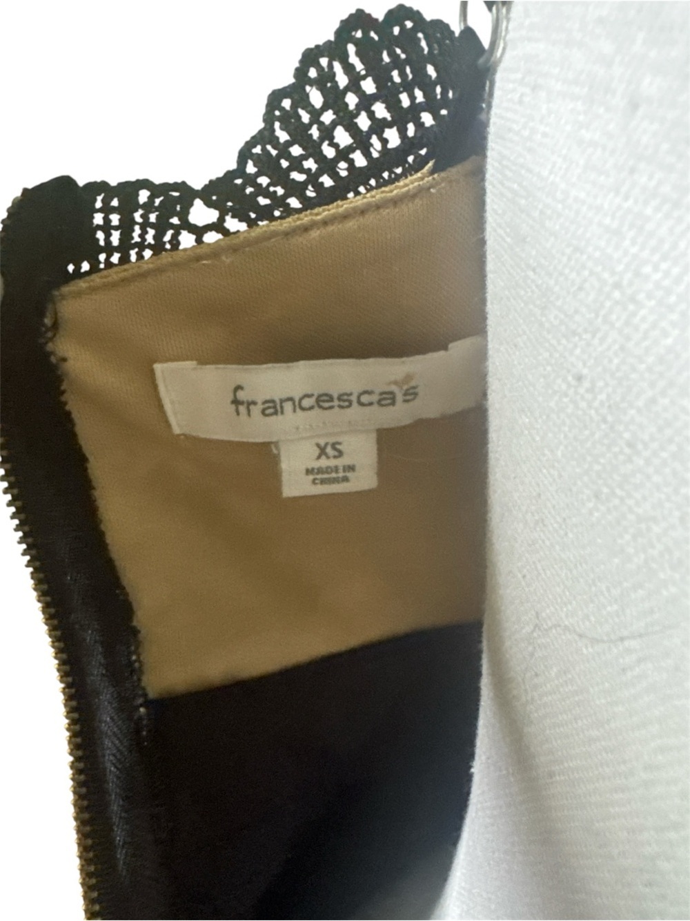 Francesca’s Black Lace Fit & Flare Dress XS - Picture 4 of 4